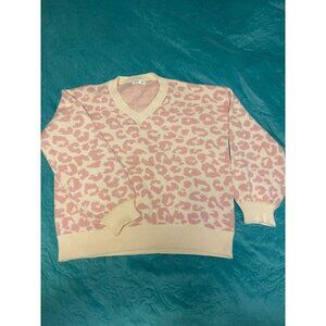 Adora Womens Small Leopard Print Sweater 50% Viscose 28% Nylon & 22% Polyester P